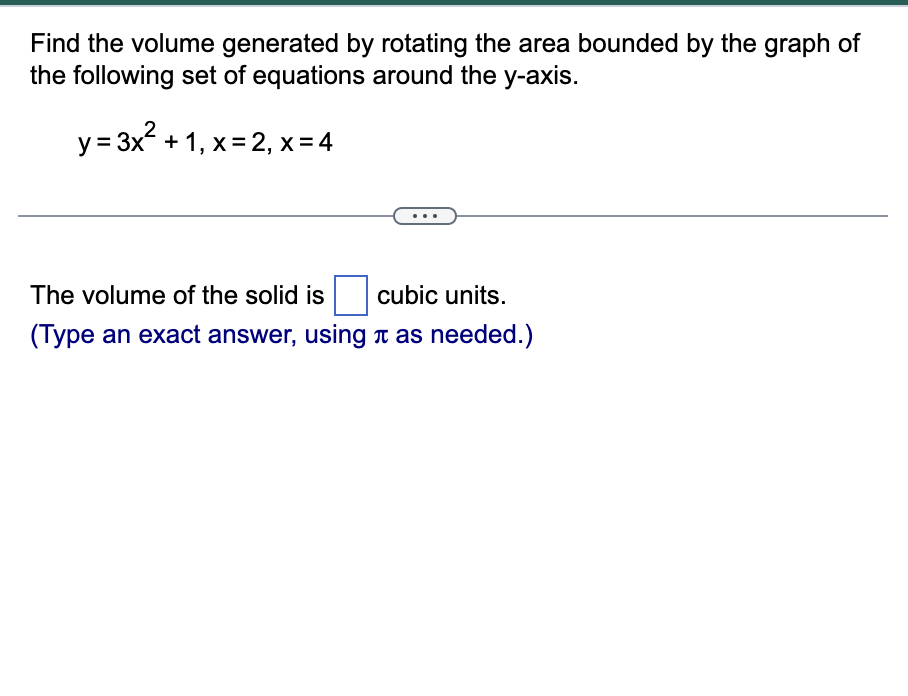 _ e 22Y dv = '|.7'+.32y Y |:| (Type an exact answer.