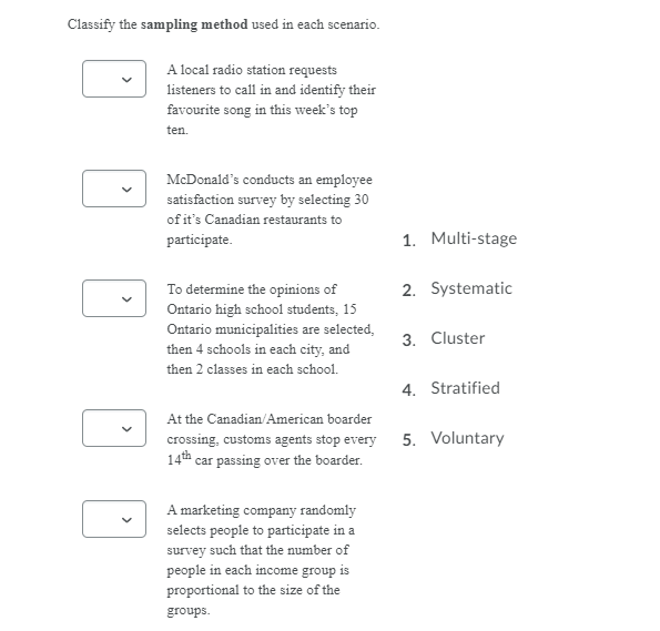 present in each of the following scenarios. A poll by a tabloid