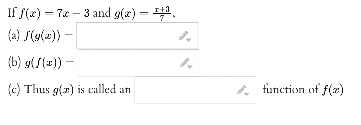 ( - 3) = 3 . f-1 (0 ) : 4 .