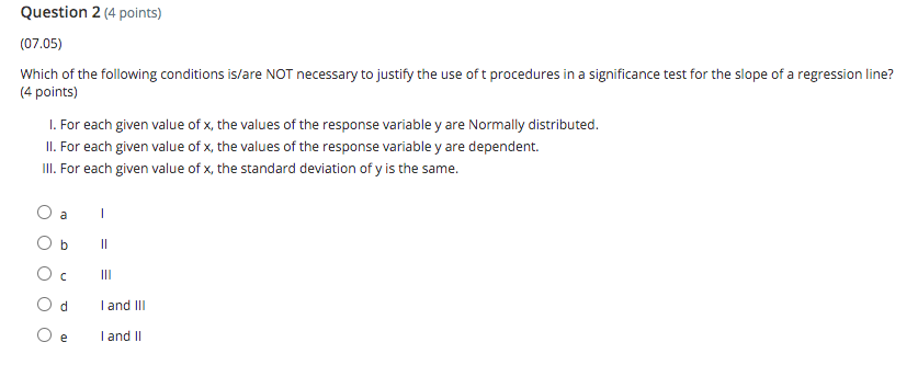 (07.05) A random sample of students at Spectrum University was asked to