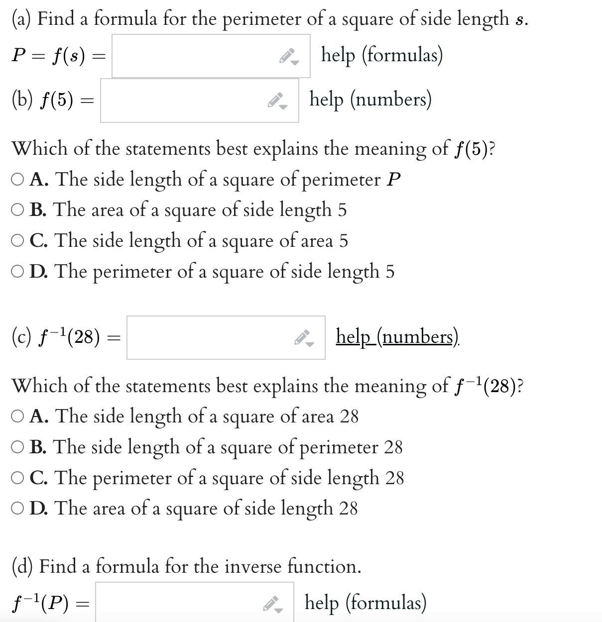 = 7x - 3 and g(x) = 243 7 , (a) flg(x))