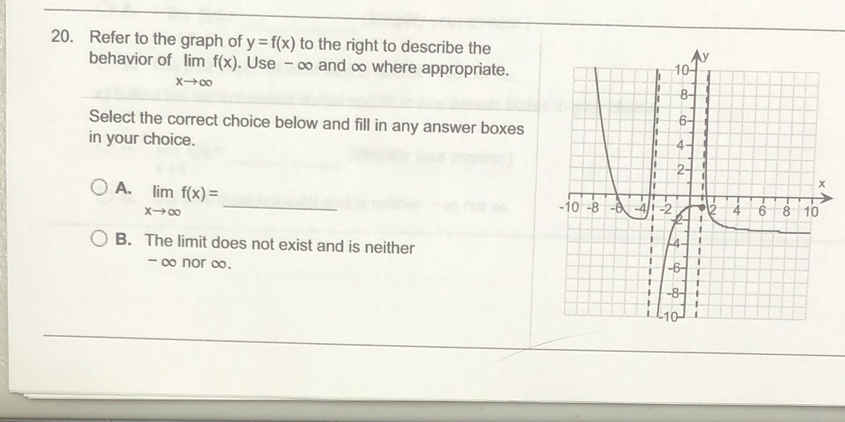  Select the oonect choice below and ll in any answer boxes