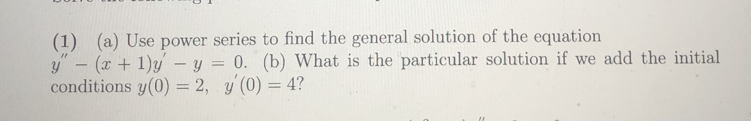 differential equations Math210Note: please write down the Answer by hand on paper