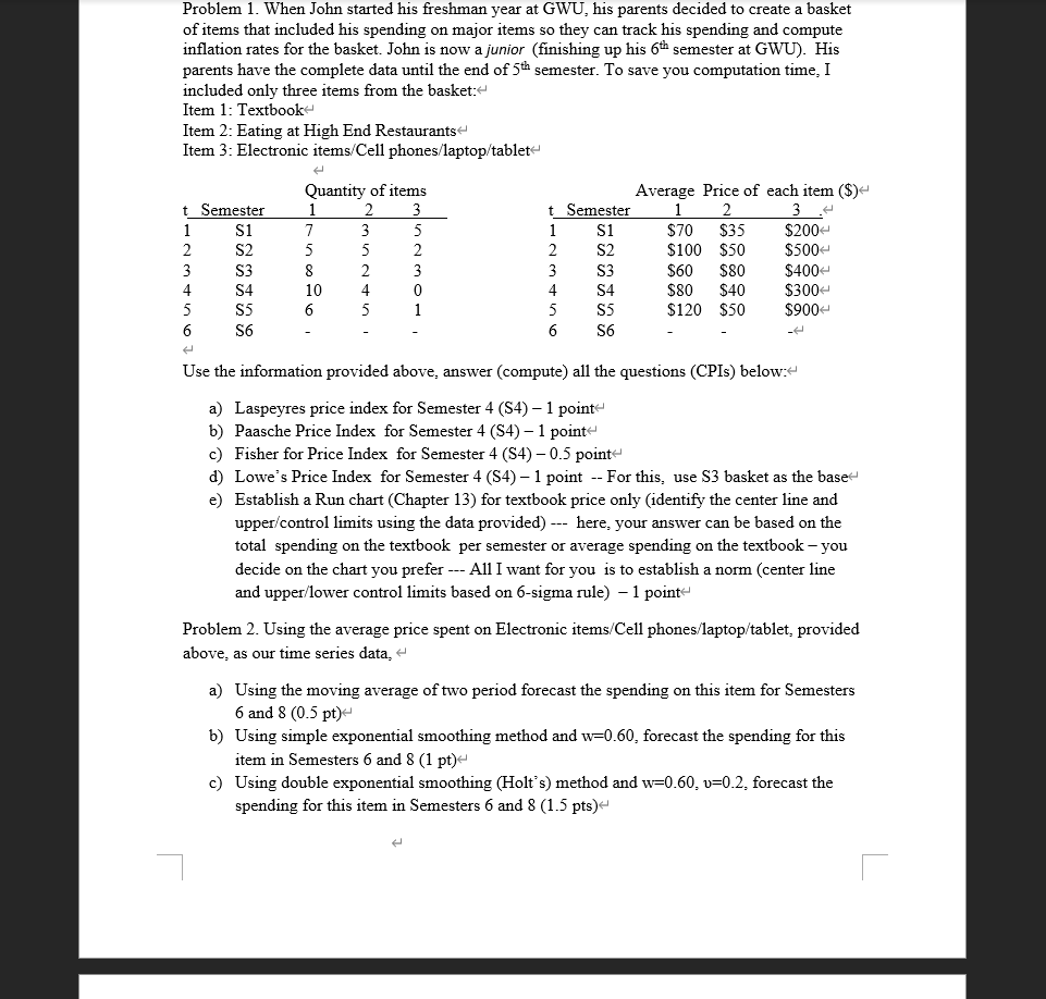 Please help me with problem 2, the question is stated below Problem