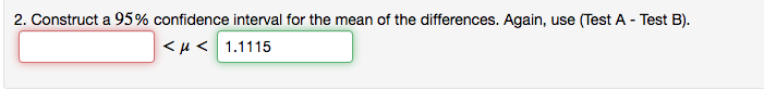 -1.153FIRST CONFIDENCE INTERVAL IS NOT = -3.3338 (2 points) Ten randomly selected