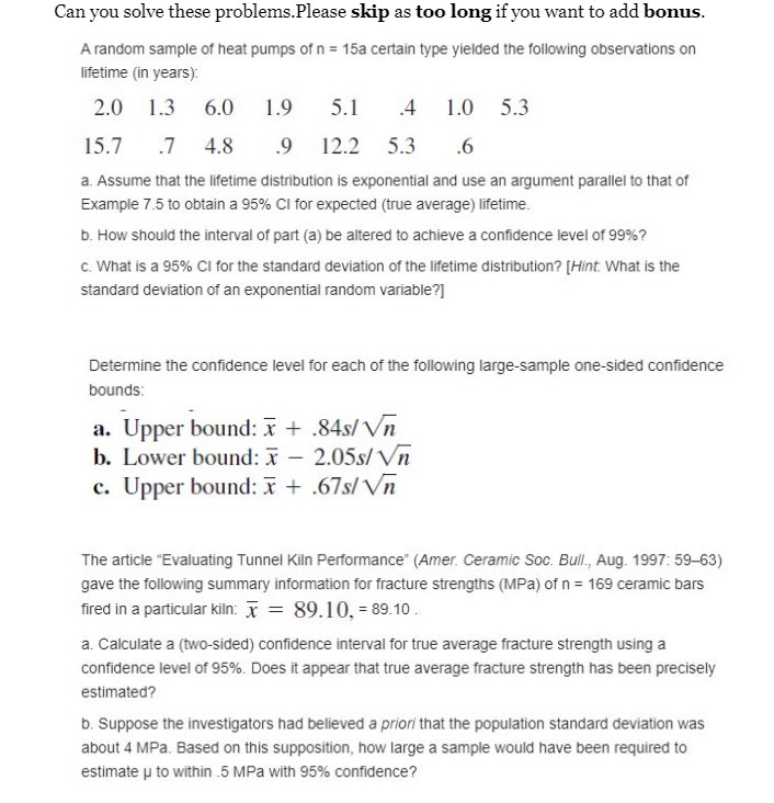  Can you solve these problems. Please skip as too long if
