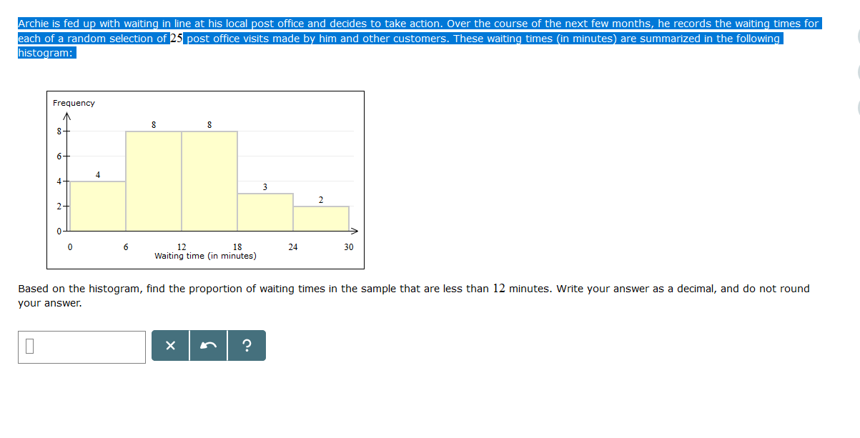 Archie is fed up with waiting in line at his local post
