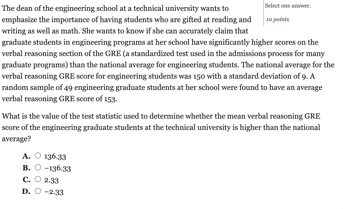 Stat multiple choice question need help. Hope can get the right answer.