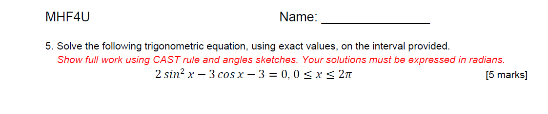 for parts a) to d). A graph of x and2. Early in