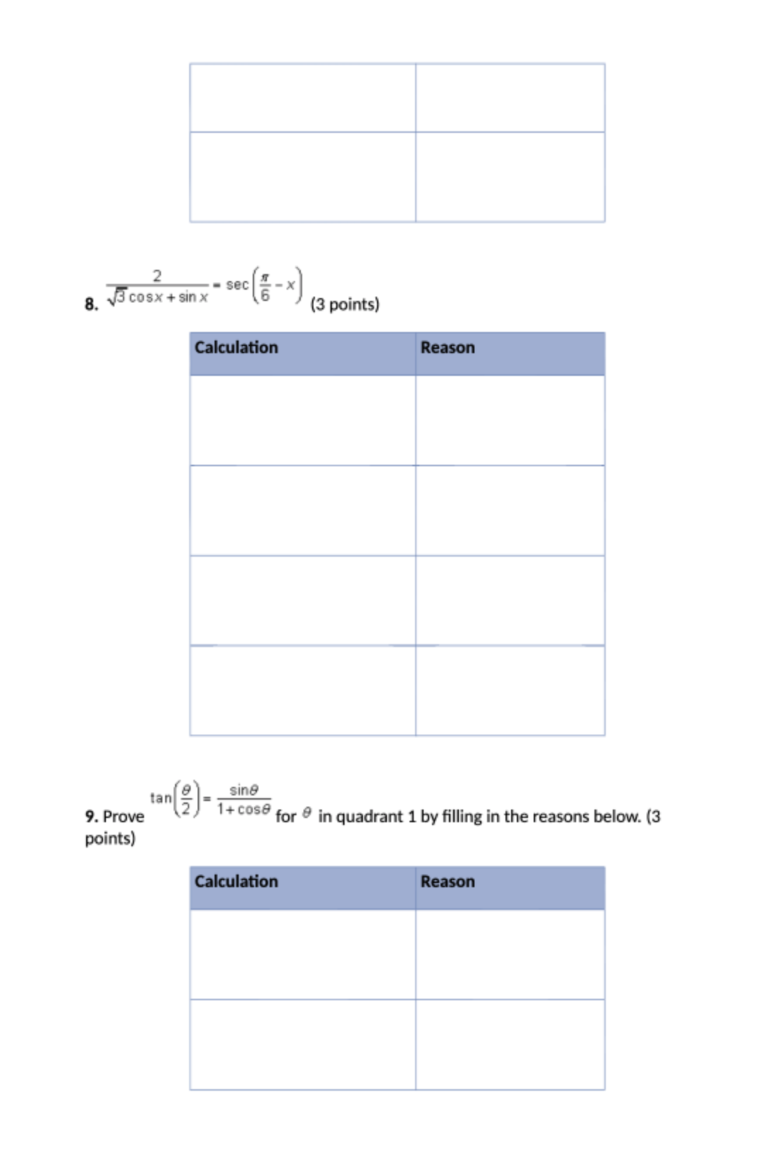 learned from this unit. Write your responses in the space provided. For