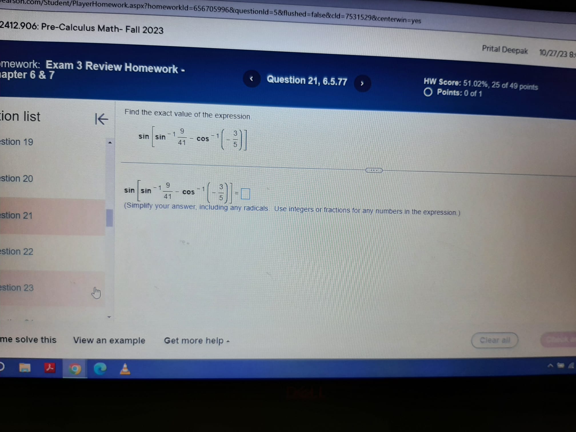numbers in the expression.) 127 n 28 n 29 n 30 solve