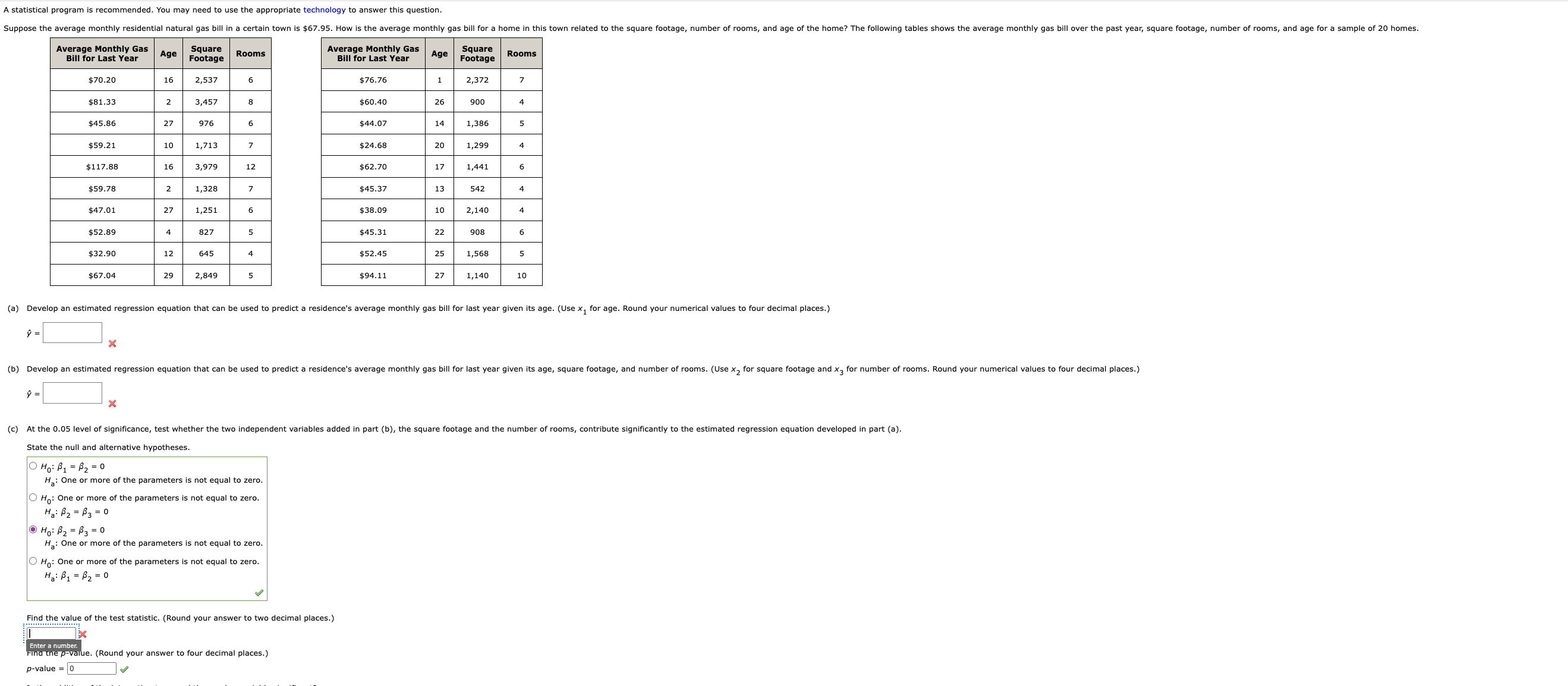 A statistical program is recommended. You may need to use the