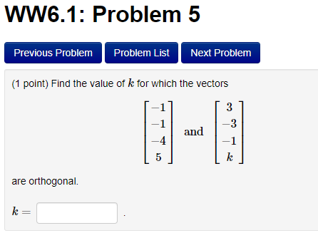  WW6.1: Problem 5 Previous Problem Problem List Next Problem (1 point)