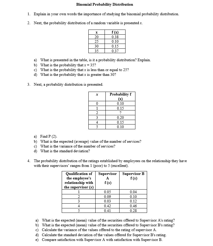 Can you help me with the binomial probability distribution? Please see instructions