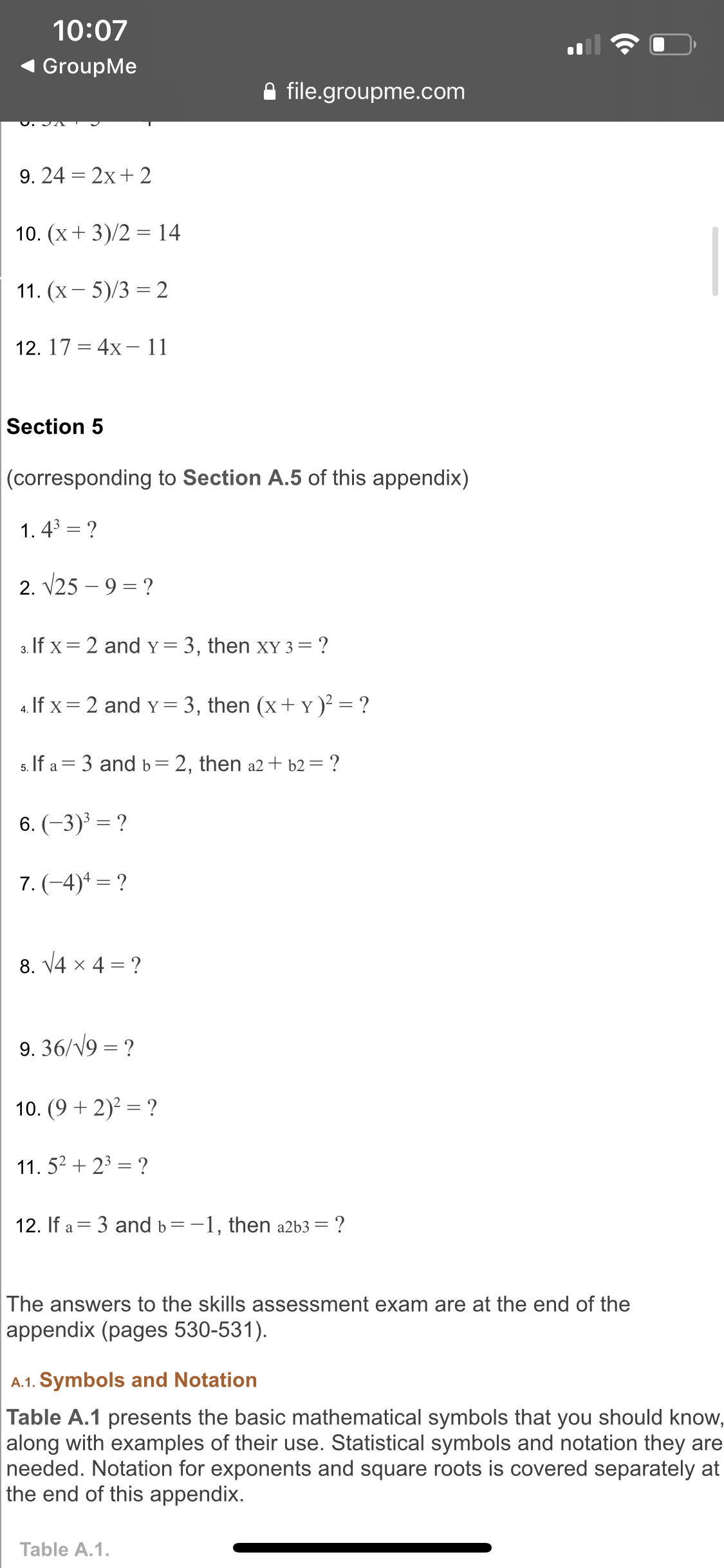 11. 3 x (2 +8) - 1 x6 =? 12. 3 x