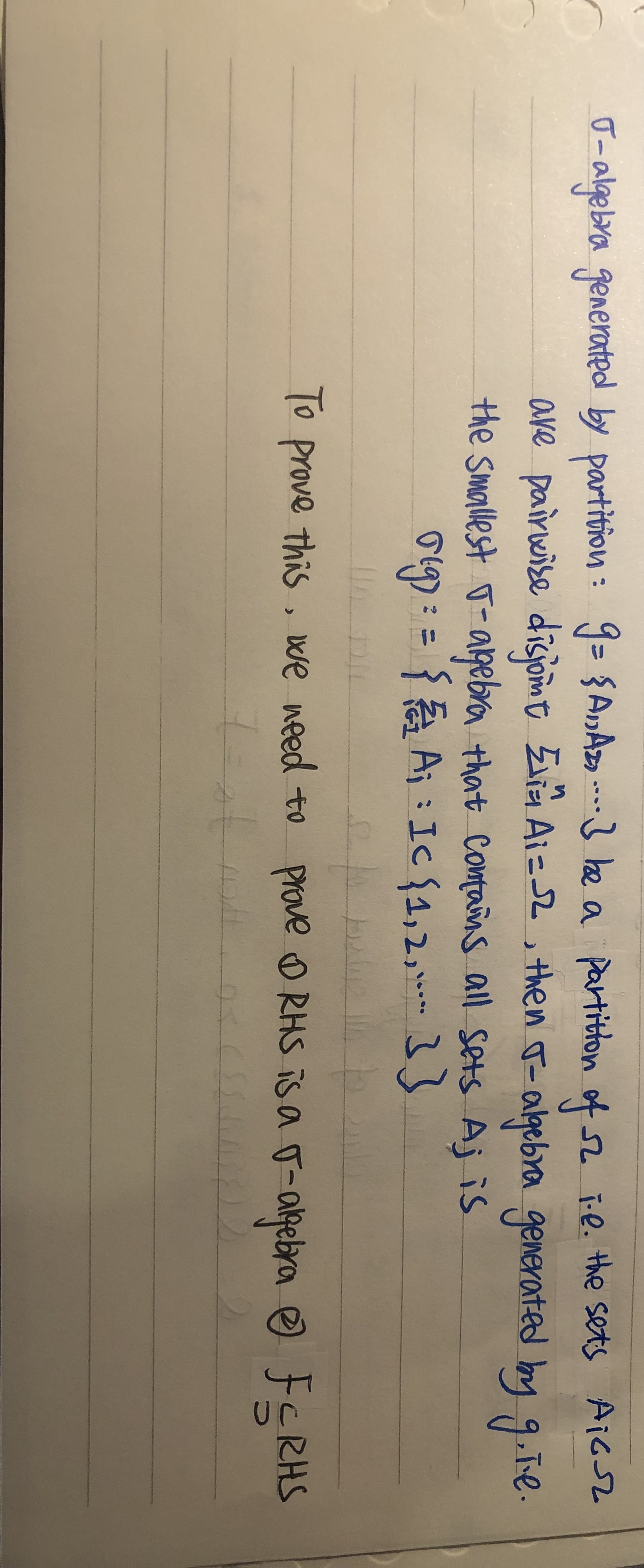 J - algebra generated by partition : 9= $AnAss ... 3