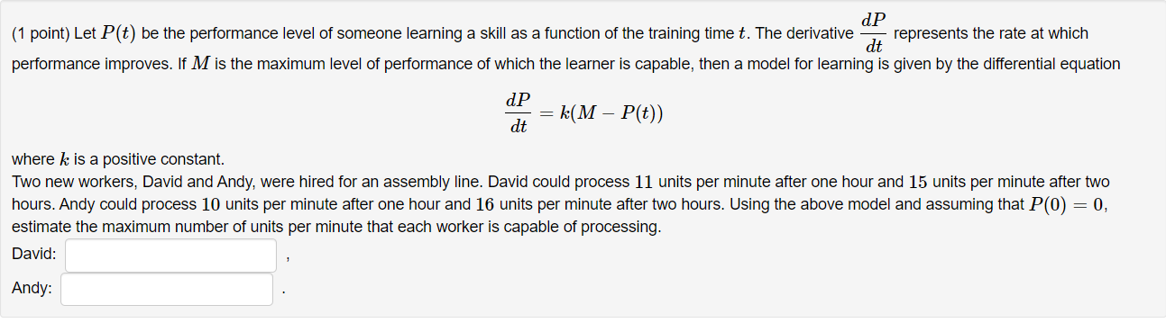 Find P(74). P(74) =(1 point) Biologists stocked a lake with 400 fish