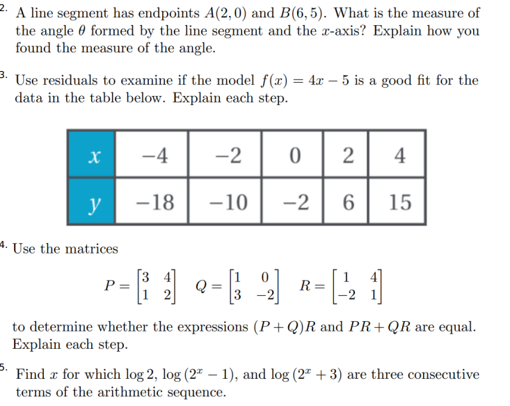  I NEED A STEP-BY-STEP SOLUTION FOR EVERY PROBLEM 2' A line