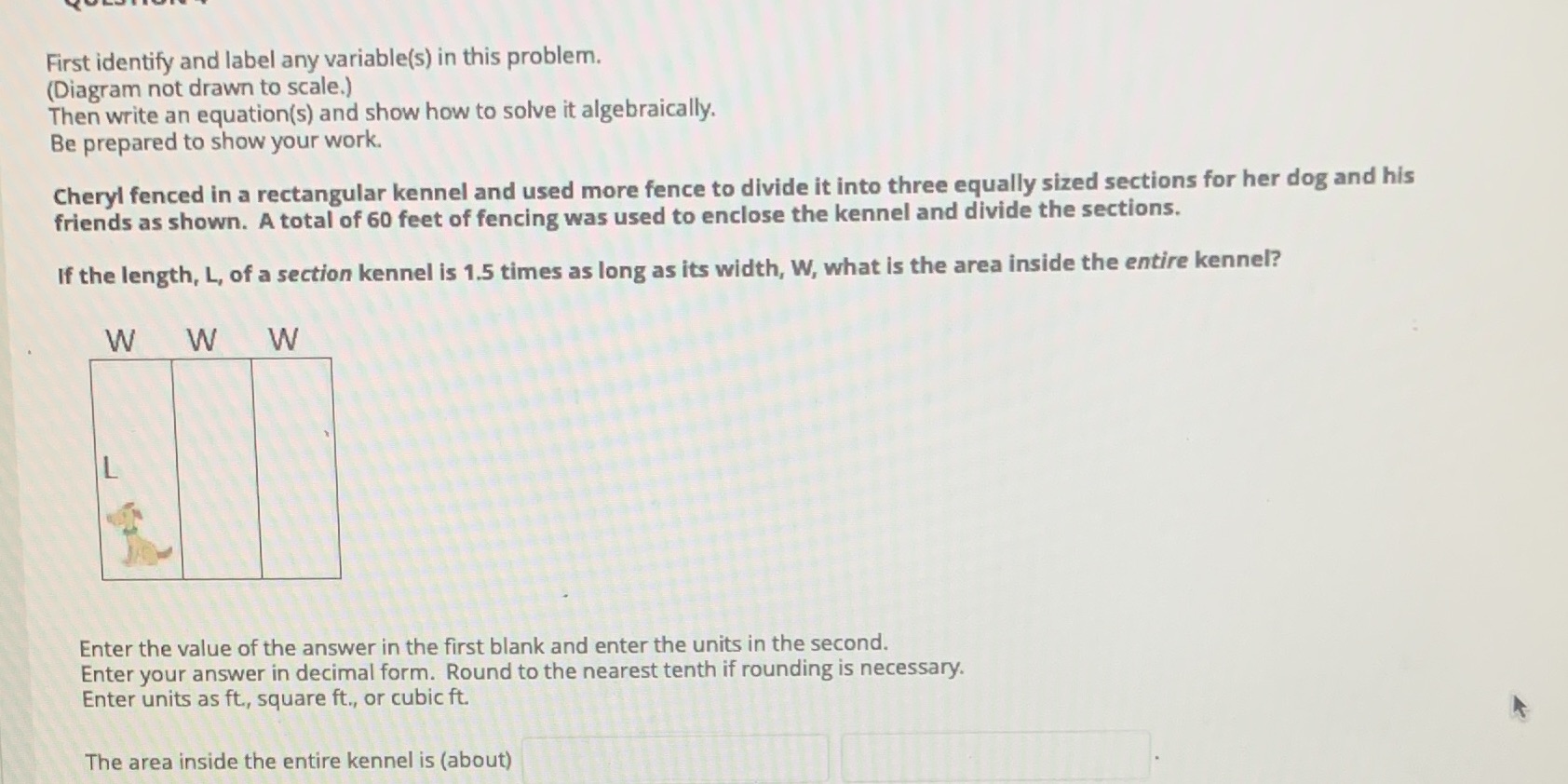 Need help with math First identify and label any variable(s) in this