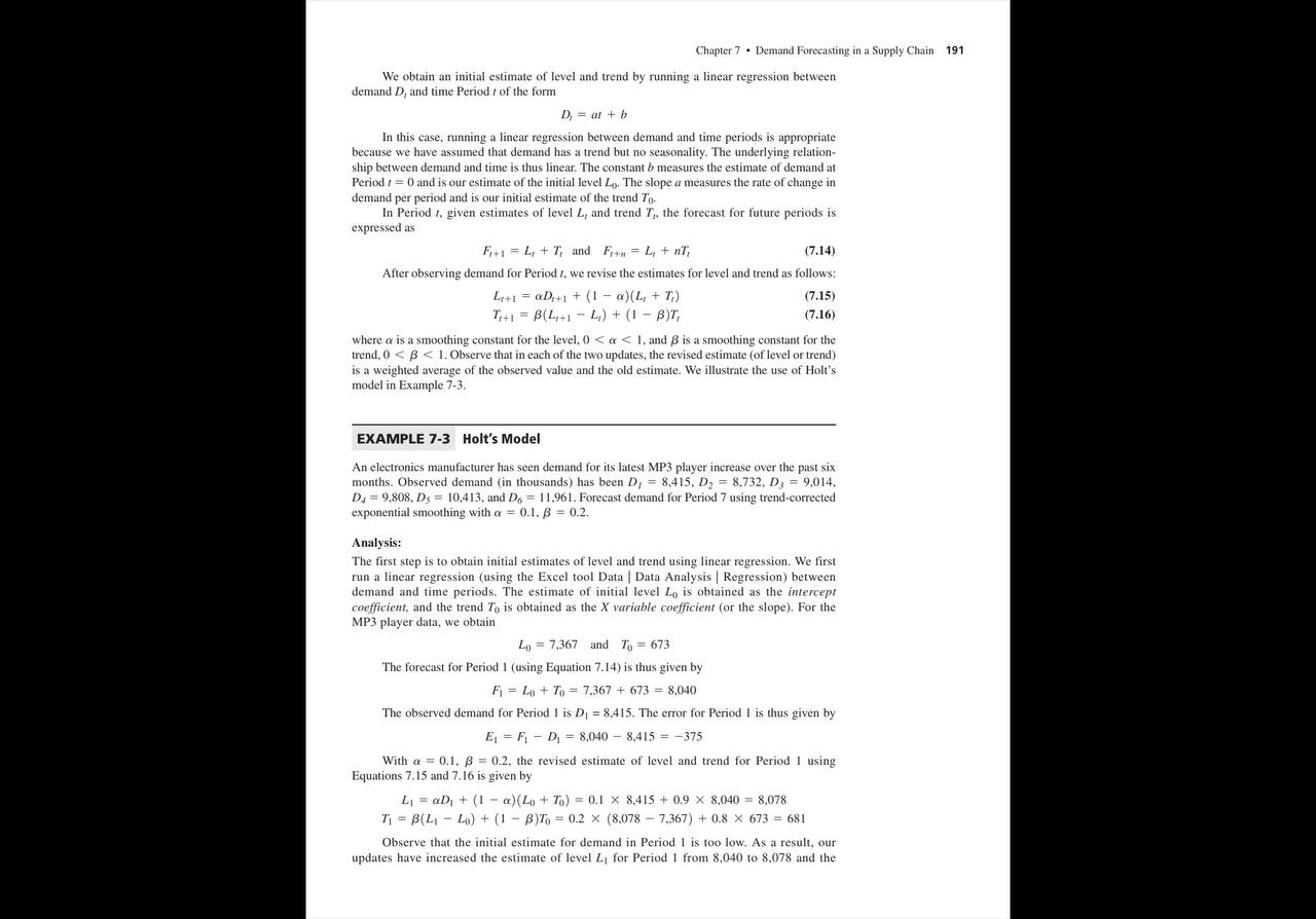 in the systematic component but no seasonality. In this case, we have