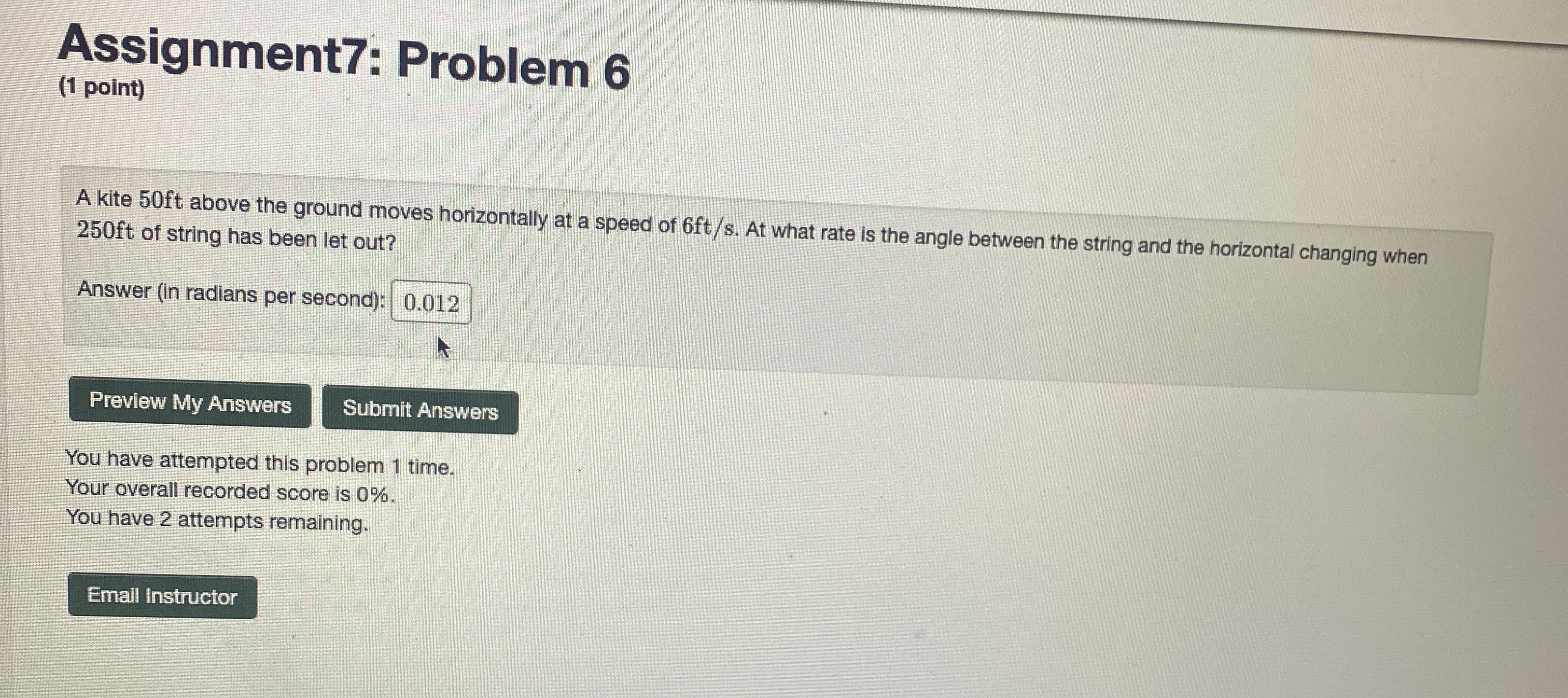 leads to a farmhouse located 4 mile away. An automobile traveling on