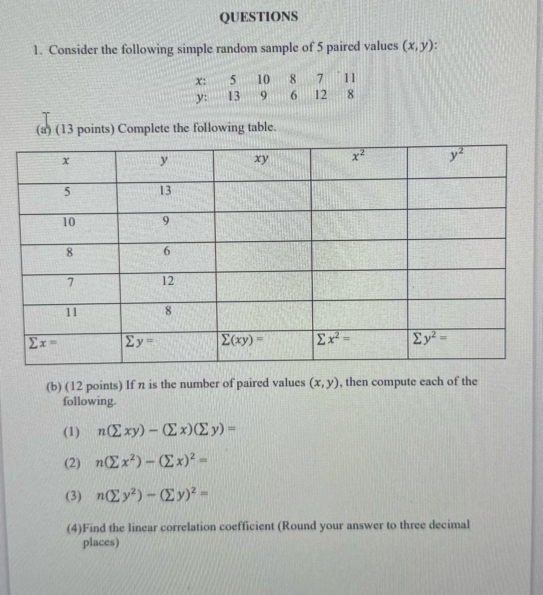 Need help with this question can you complete it and send the