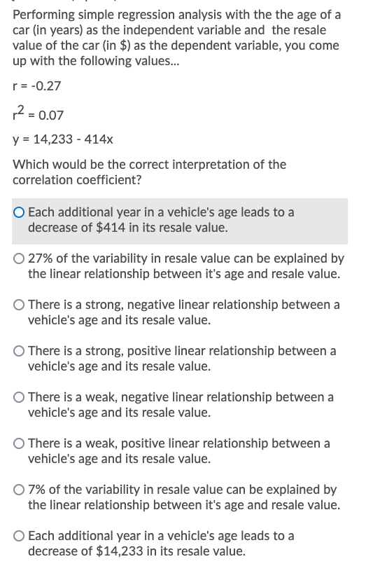 Please find that attached question Performing simple regression analysis with the the