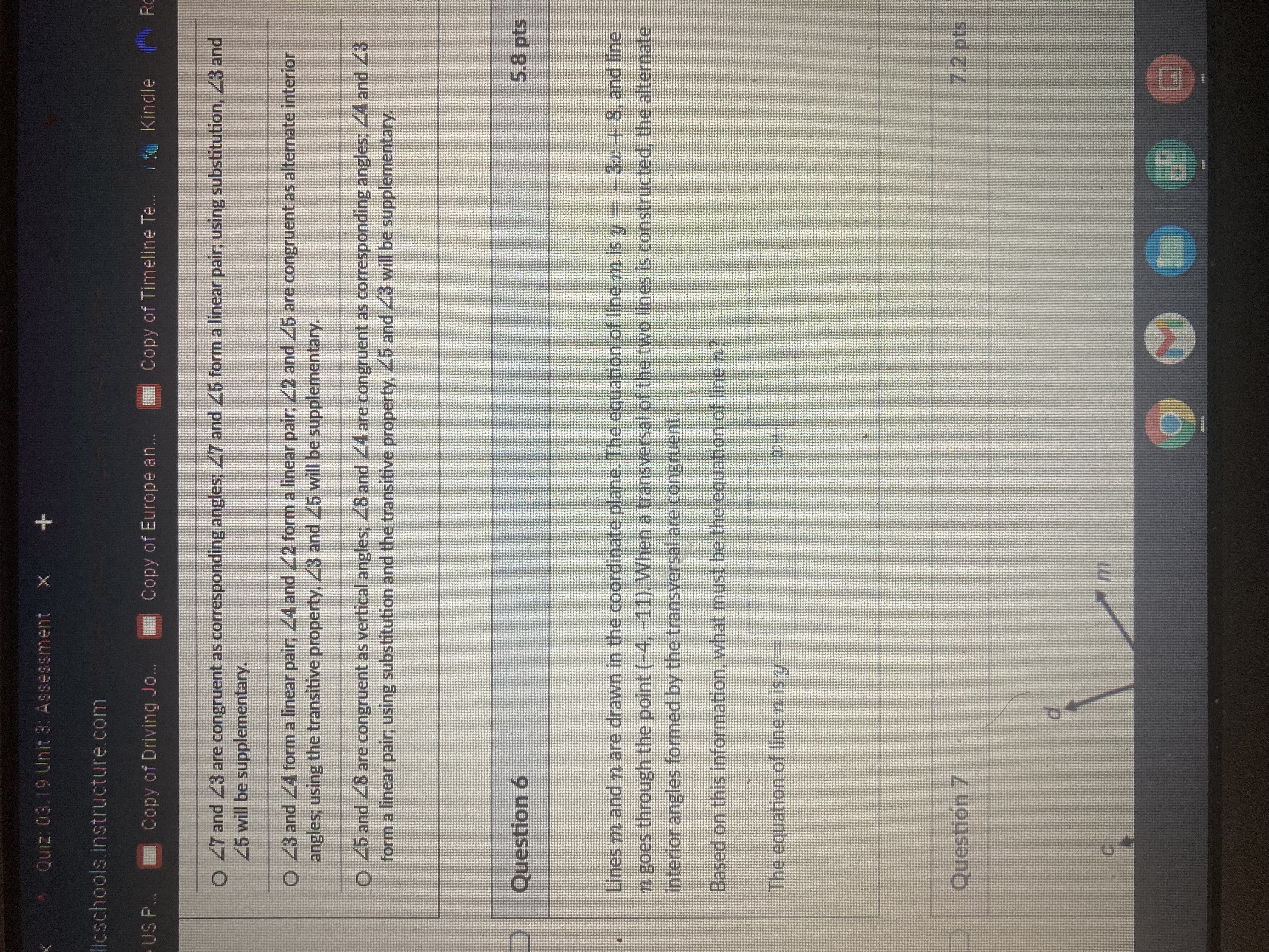 parallel. Which of the following statements must be true? Select all that