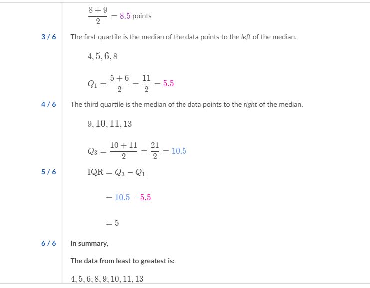 explain why the answer is 5.5? I'm confused. Thanks. \f\f\f
