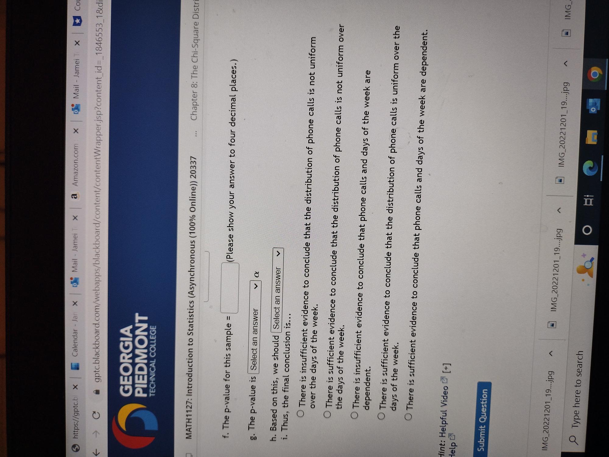 The Chi-Square D Chapter 8: Goodness of Fit Score: 0/14 0/6 answered