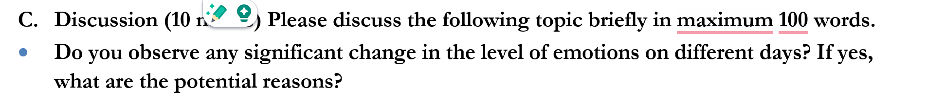 the results? Comments? Full Document Sentiment: Trending topics (top 5) Topic 1: