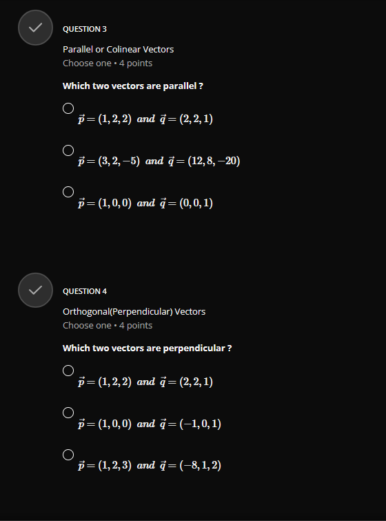 = (18, 10, -7) O 2a - 3b = (-18, 10, 7)