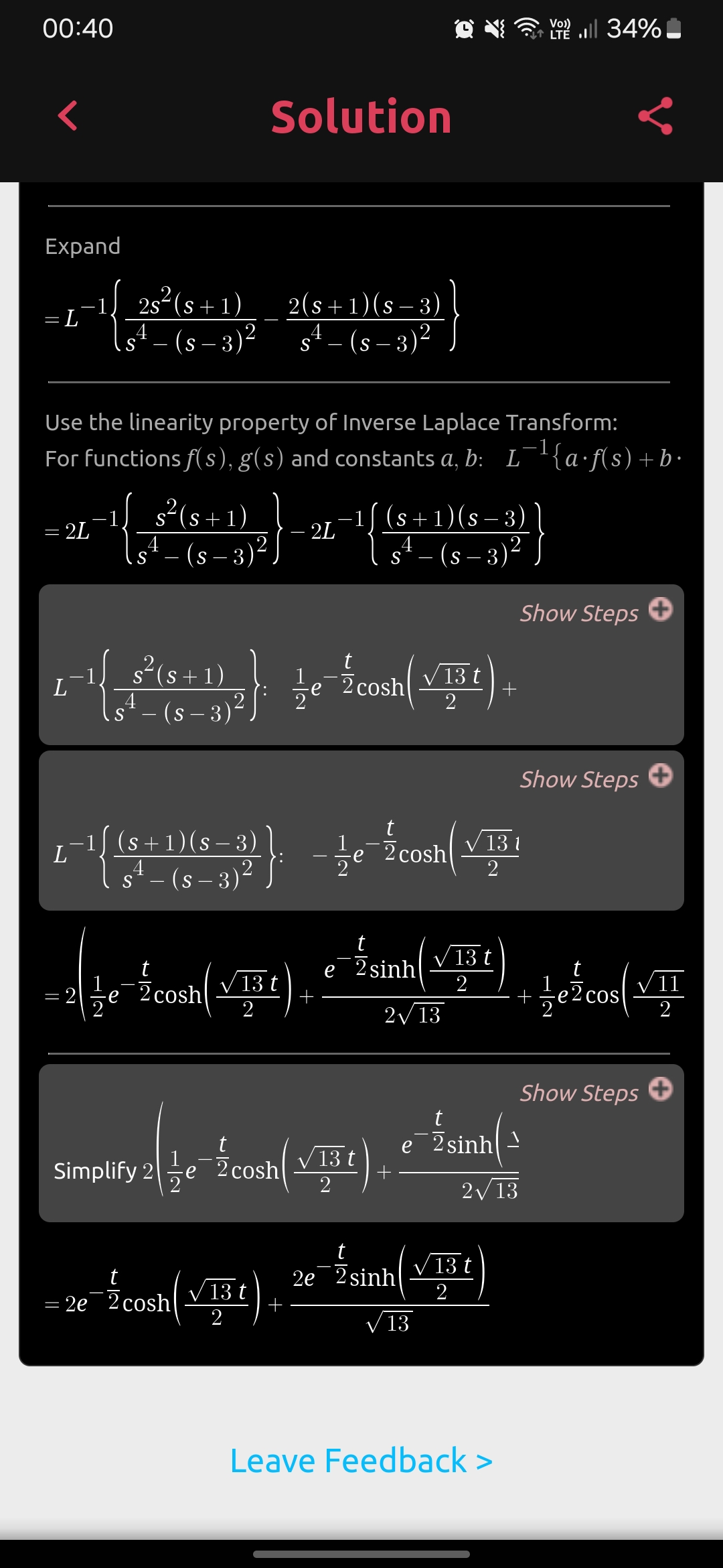 will get upvoted and strong reviews.Thank you. Use Laplace transforms to solve