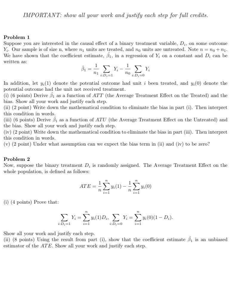  quantitative statistics problem.pls help in asap. IMPORTANT: show all your work