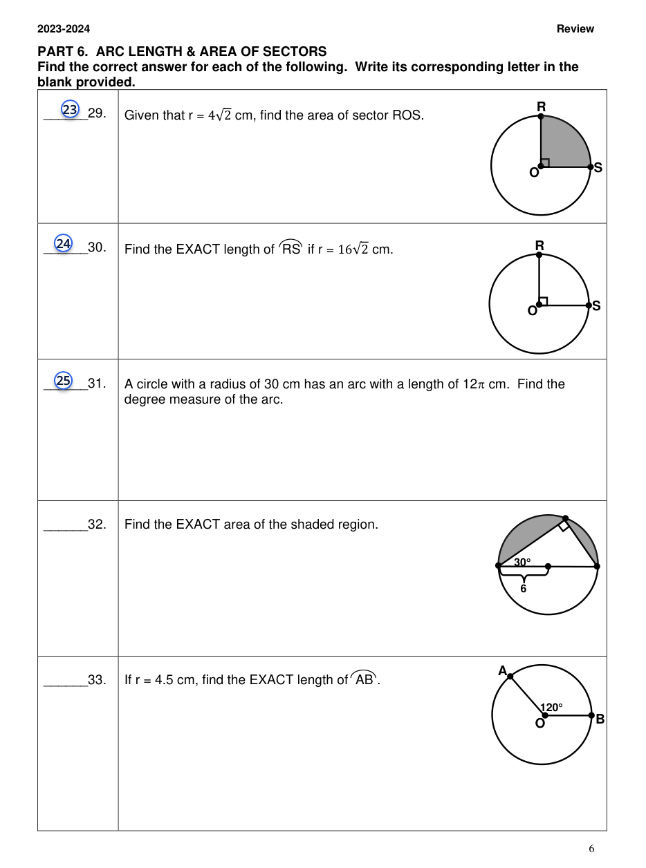 units contained in the interior of a figure. @ 3. Area C.