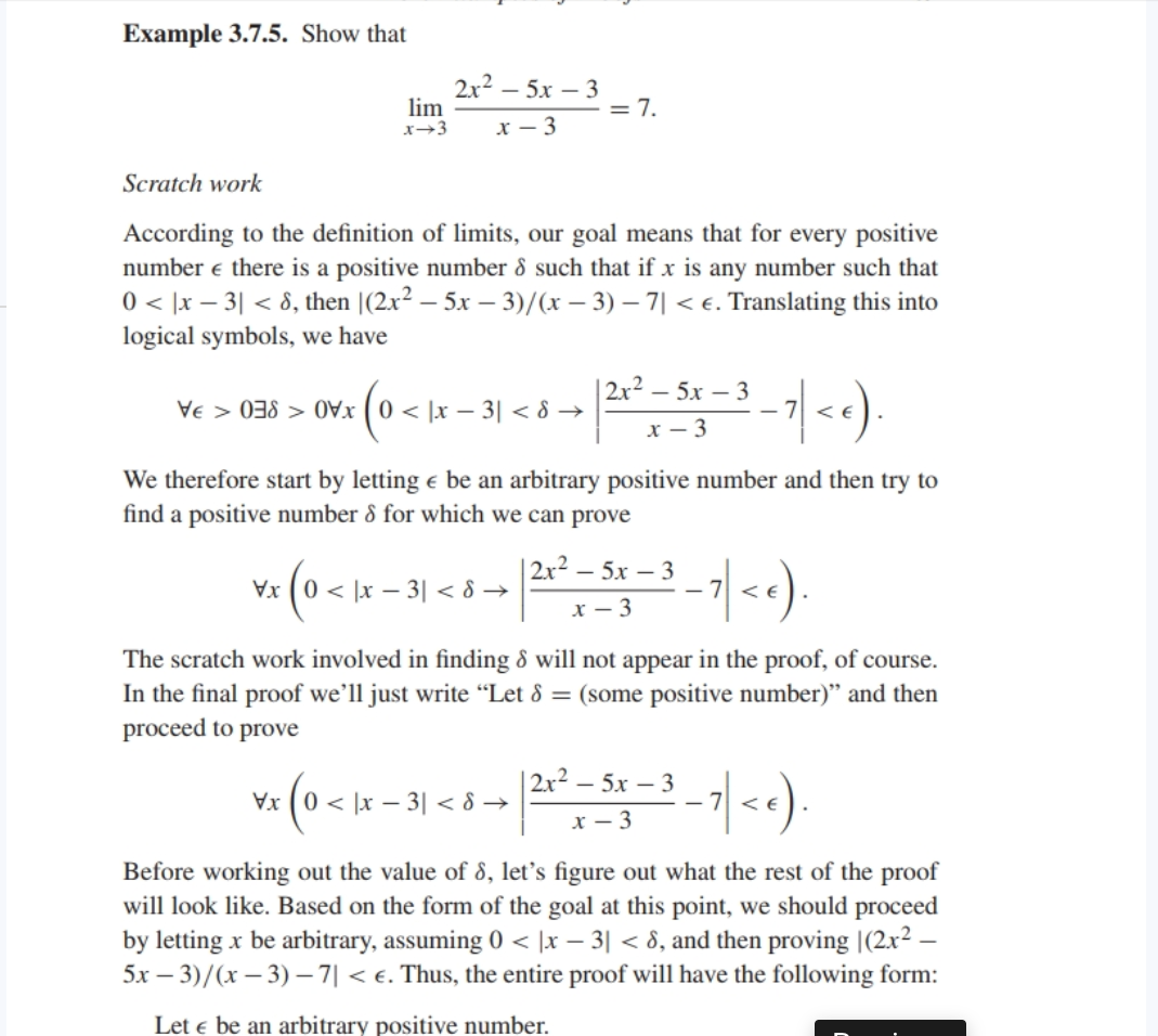 goal is to first find a positive number & We have: e>0