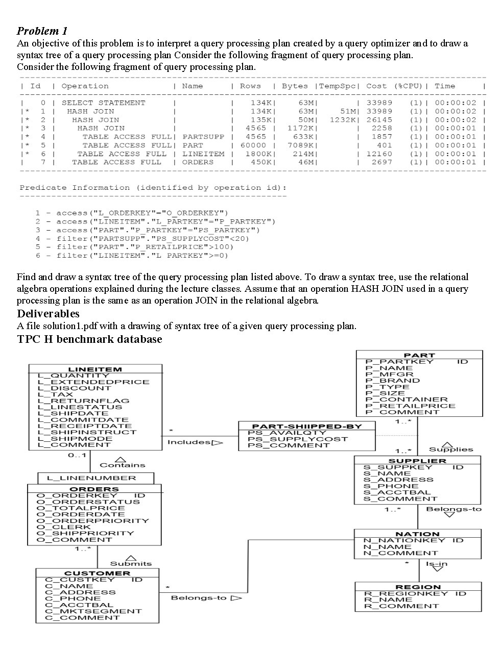 Problem I An objective of this problem is to interpret a