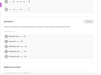 0-1, 5 01 O Question 2 10 Points Find the 15 thi