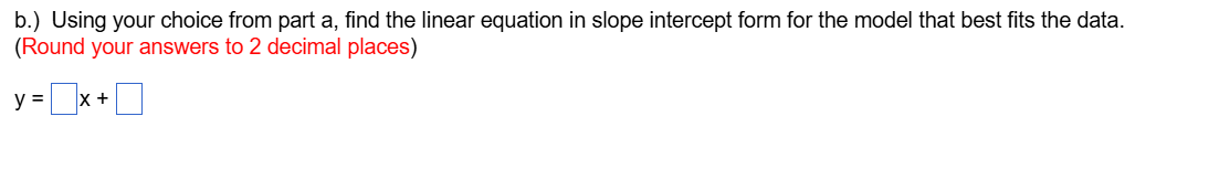 the best linear maodel displayed 1 2 4 6 8 10 12
