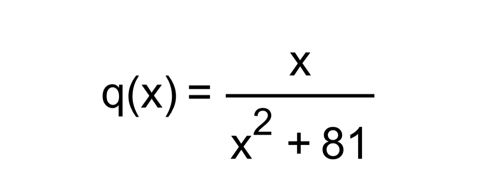  X q(x ) = X-+ 81