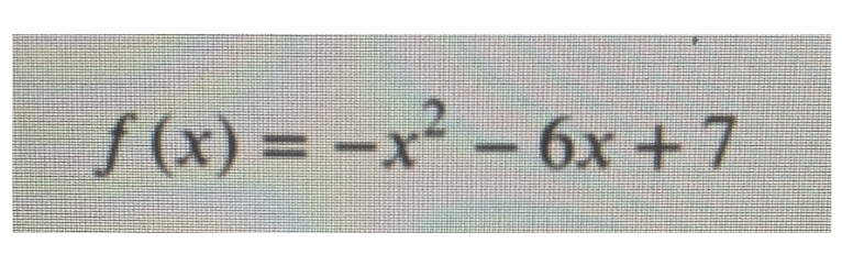 This equation is in standard form. Please FACTOR to Convert it to