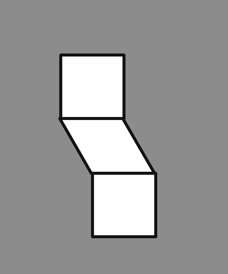Analyze the two pattern block designs. The charts to plan how could