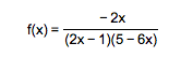Find all values x = a where the function is discontinuous. \f