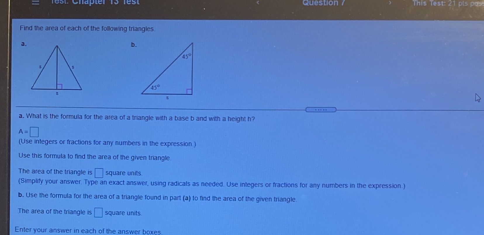 lest, Chapter To Test Question / This Test: 21 pis pes