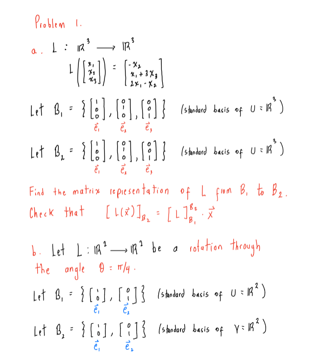  Problem 1 . a . L : In " - Xx