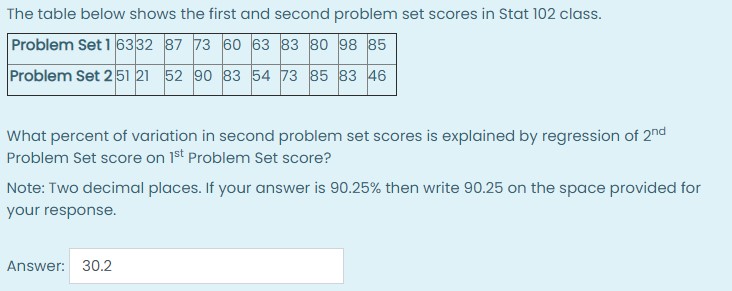 spent exercising per day. Which of the following statements is most accurate?