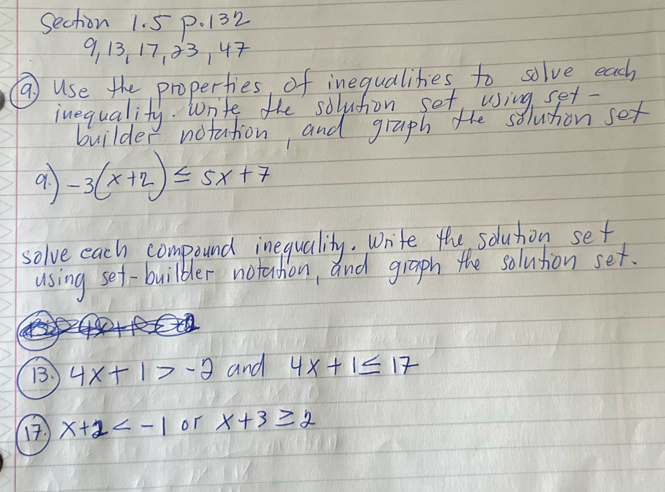 I need help please Section 1 . 5 P . 1 32