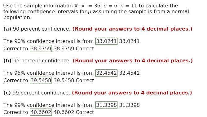  Use the sample information x-x = 36, o = 6, n