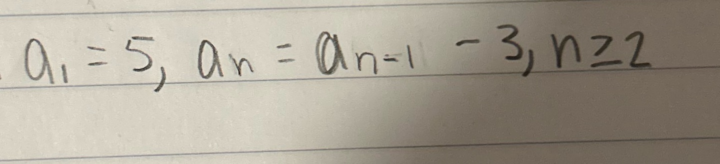 Find the first three terms \f