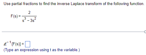 Please help. Please type out or write clearly. Use partial fractions to